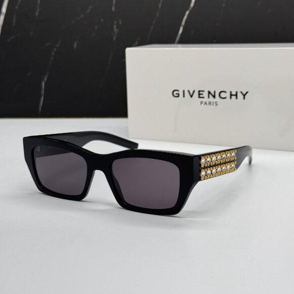 NEW GV40077I 01A GIVENCHY WOMEN SUNGLASSES BLACK EYEWEAR GIVENCHY - Picture 2 of 10